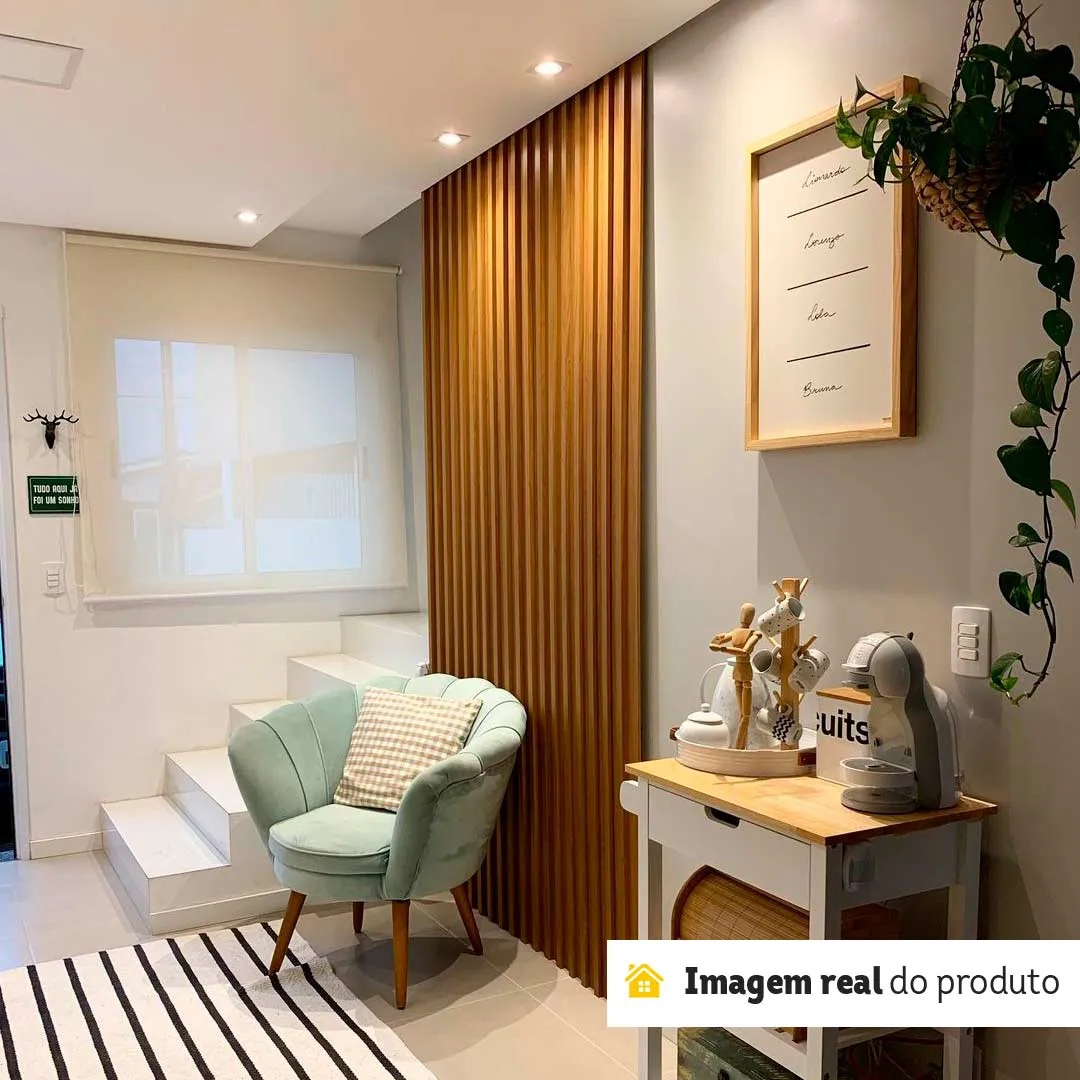 Painel Ripado Decorativo em MDF 134cm x 250cm Dalla Costa