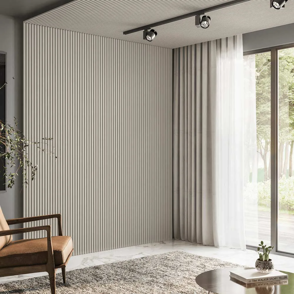 Painel Ripado Decorativo em MDF 134cm x 250cm Dalla Costa