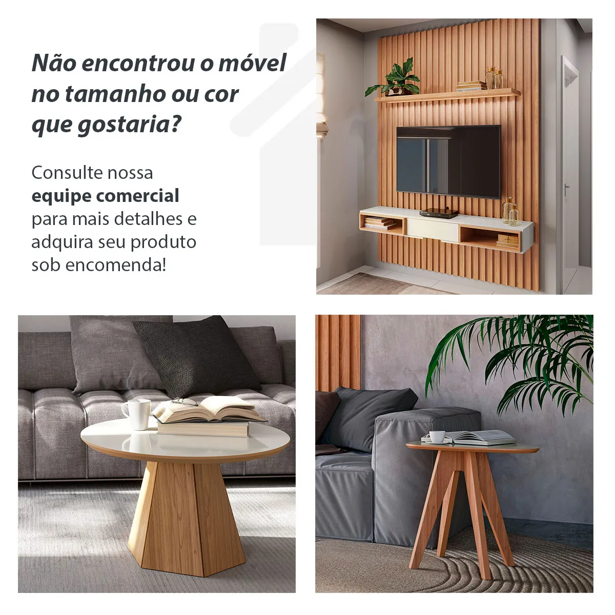 Painel Ripado Decorativo em MDF 134cm x 250cm Dalla Costa